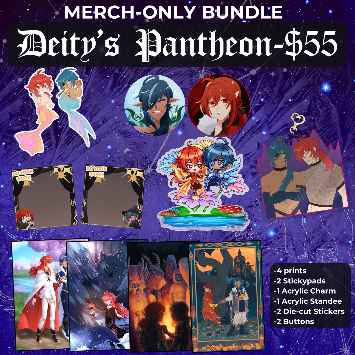 15% off Deity’s Pantheon (Merch-Only Bundle)